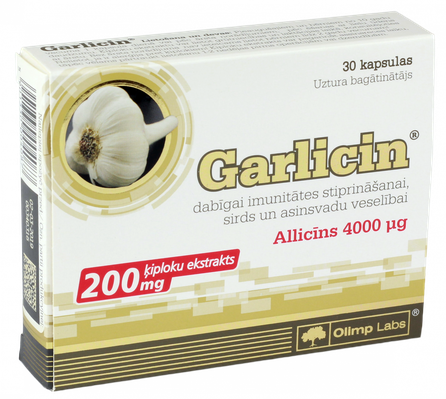 OLIMP LABS Garlicin kapsulas, 30 gab.