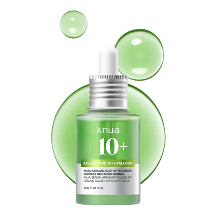 ANUA Azelaic Acid 10 Hyaluron Redness Soothing serums, 30 ml