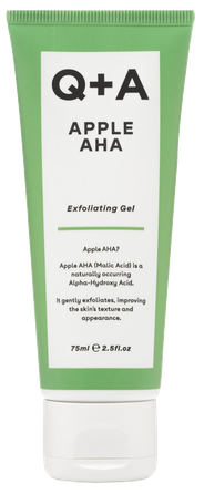 Q+A Apple AHA Exfoliating attīrošs gels, 75 ml