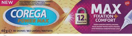 COREGA Max Fixation + Comfort fiksācijas krēms zobu protēzēm, 40 g