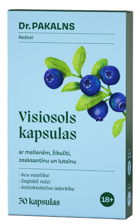 DR. PAKALNS Visiosols kapsulas, 30 gab.