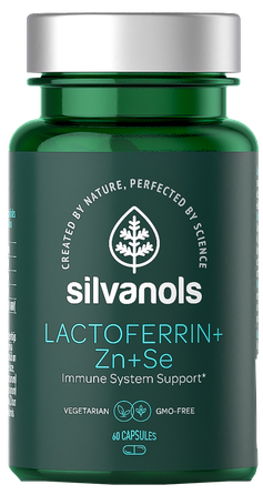SILVANOLS Premium Lactoferrin+Zn+Se kapsulas, 60 gab.