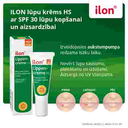 ILON HS SPF 30 lūpu krēms, 10 ml