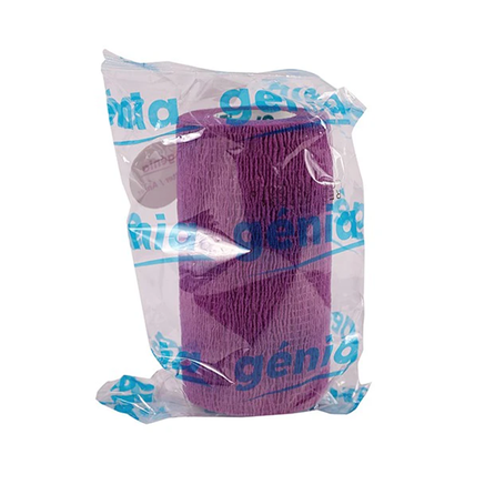 GENIA Bitter Strap Band, Violeta, 10 cm x 4,5 m elastīga pašlīmējoša saite, 1