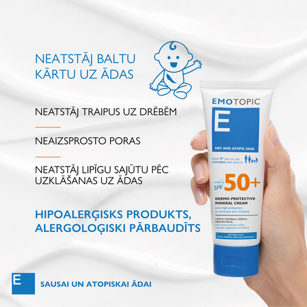 PHARMACERIS E Emotopic SPF 50+ krēms, 75 ml