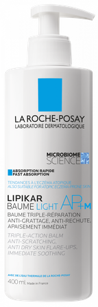 LA ROCHE-POSAY Lipikar Baume AP +M Light ķermeņa krēms, 400 ml