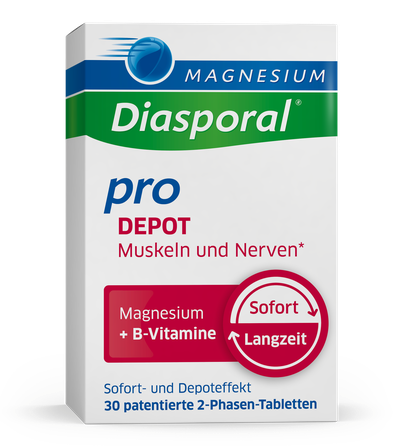 MAGNESIUM DIASPORAL Pro Depot Muskuļiem Un Nerviem tabletes, 30 gab.