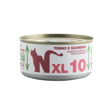 NATURAL CODE XL 10 Tuncis Un Skumbrija mitrā barība, 170 g