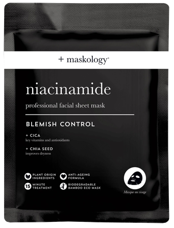MASKOLOGY With Niacinamide sejas maska, 22 ml