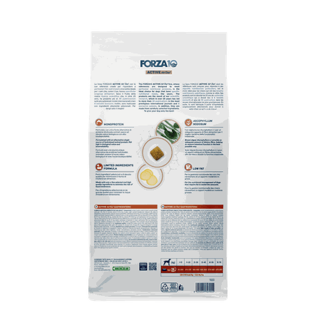 FORZA10 Active VetDiet Intestinal Colon Fase 1 Ar Jēru/Sorgo, Suņiem sausā barība, 4 kg