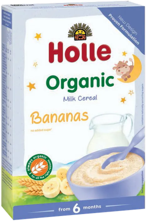 HOLLE Piena un banānu biezputra, 250 g