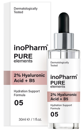 INOPHARM 2% Hyaluronic Acid + B5 serums, 30 ml