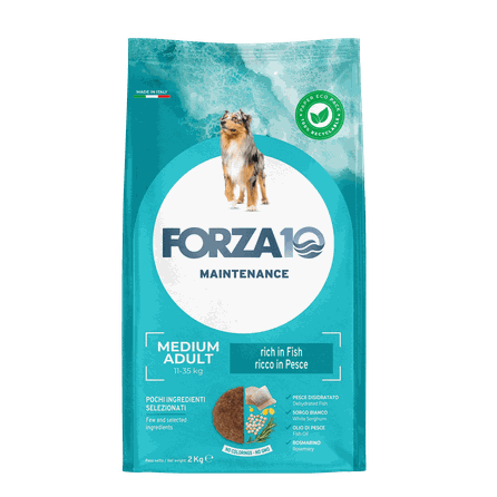 FORZA10 Maintenance Medium Adult Ar Zivīm, Suņiem sausā barība, 2 kg
