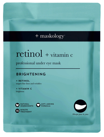 MASKOLOGY With Retinol Eye maska ādai ap acīm, 3 pāri