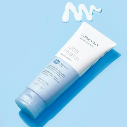 MISSHA Super Aqua Ultra Hyalron attīrošas putas, 200 ml