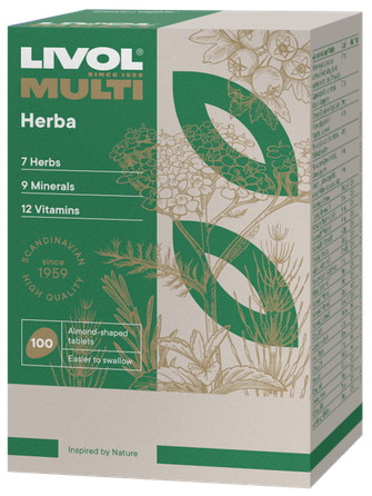LIVOL  Multi Herba tabletes, 100 gab.