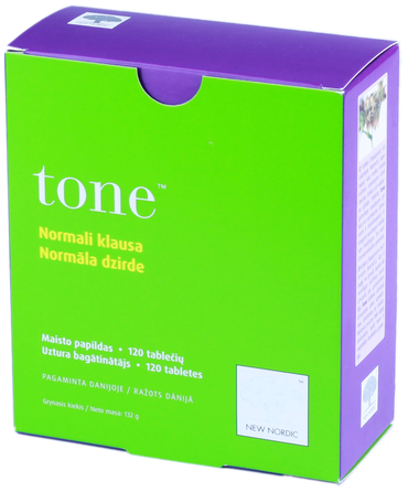 NEW NORDIC Tone tabletes, 120 gab.
