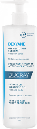 DUCRAY Dexyane Ultra-Rich attīroša želeja, 400 ml