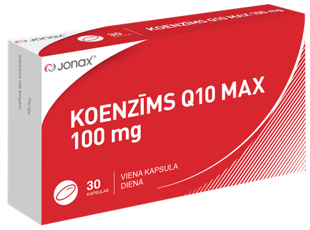 JONAX Koenzīms Q10 Max 100 mg kapsulas, 30 gab.