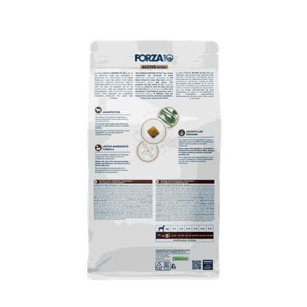 FORZA10 Active Vetdiet Intestinal Colon Fase 1 Ar Jēru/Sorgo, Suņiem sausā barība, 1.5 kg