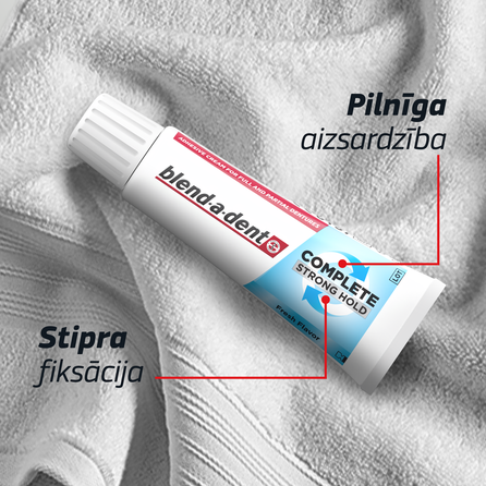 BLEND-A-DENT Complete Strong Hold, Fresh Flavor fiksējošs krēms zobu protēzēm, 70.5 ml