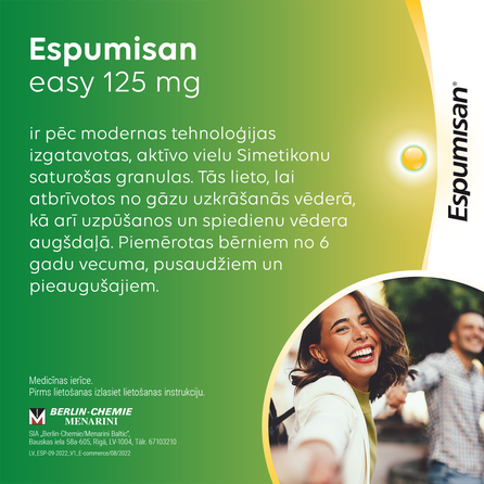 ESPUMISAN  Easy 125mg paciņas, 14 gab.