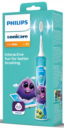 PHILIPS Sonicare KIDS (zila) HX6322/04 elektriskā zobu birste, 1 gab.