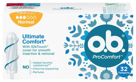 O.B. Ultimate Comfort Normal tamponi, 32 gab.