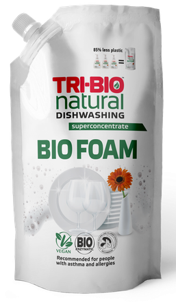 TRI-BIO Bioputas Refill trauku mazgāšanas līdzeklis, 900 ml