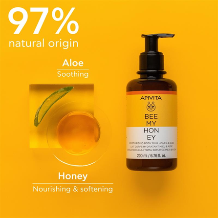 APIVITA Bee My Honey ķermeņa pieniņš, 200 ml