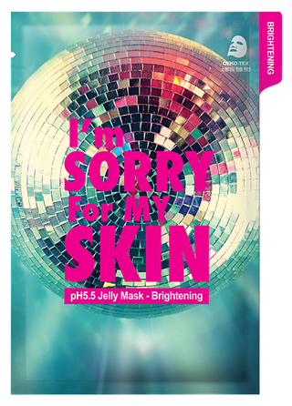 I'M SORRY FOR MY SKIN pH5.5 Jelly-Brightening sejas maska, 33 ml