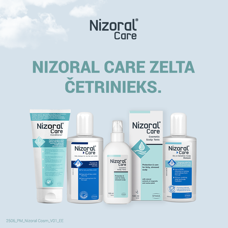 NIZORAL Care Oily Scalp Pret Blaugznām Taukainai Galvas Ādai šampūns, 200 ml