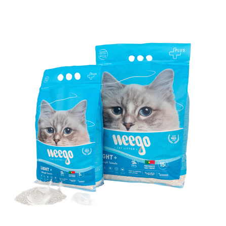 WEEGO Light+ cementējošās smiltis kaķiem, 5 L