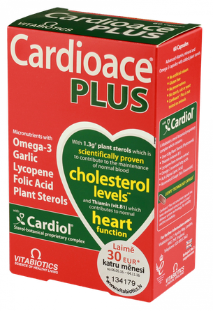 CARDIOACE Plus kapsulas, 60 gab.