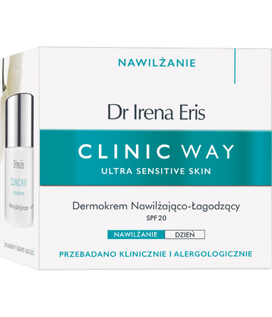 CLINIC WAY  Moisturizing-Soothing SPF 20 dienas sejas krēms, 50 ml