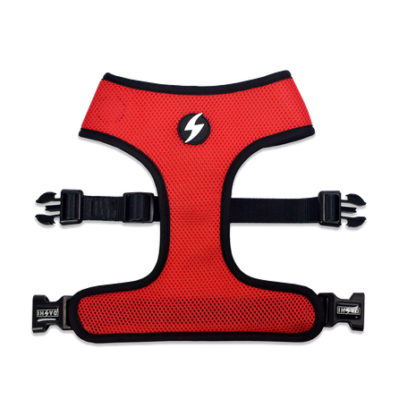 DASHI Stripes3 Red&Black Neo Mesh XS iemaukti, 1 gab.