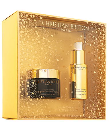CHRISTIAN BRETON Luxury Coffret White Top Ultimate Age Correcting Night Cream - Ultimate Lifting Serum dāvanu komplekts, 1 gab.