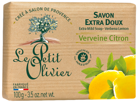 LE PETIT OLIVIER Verbena & Lemon ziepes, 100 g