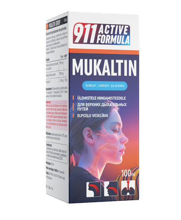 911 Active Formula Herbal Mukaltin  eliksīrs, 100 ml