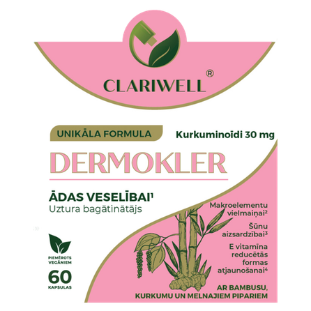 CLARIWELL Dermokler kapsulas, 60 gab.