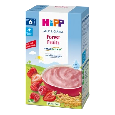 HIPP Milk & Cereal Forest Fruits (6+) biezputra, 250 g