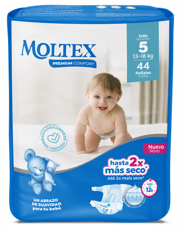 MOLTEX Premium Comfort 5 Junior  (13-18 kg) autiņbiksītes, 44 gab.