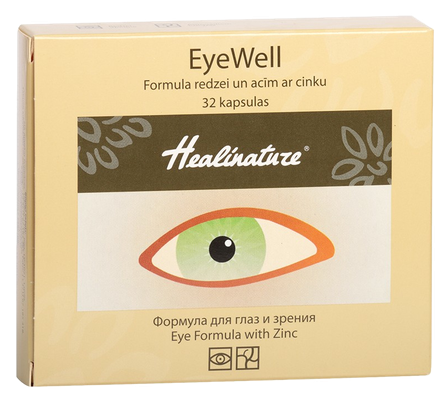 HEALINATURE  EyeWell kapsulas, 32 gab.