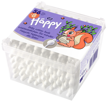 HAPPY   vates kociņi, 64 gab.