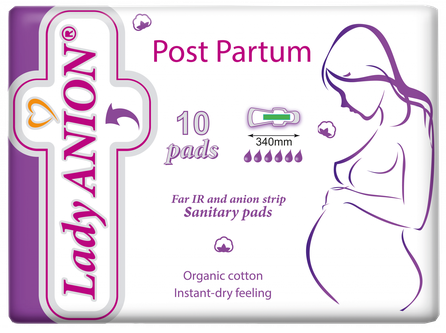 LADY ANION Post Partum higiēniskās paketes, 10 gab.