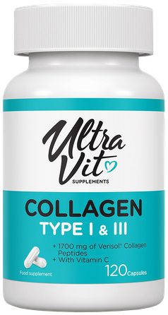 VPLAB Collagen Type I&III kolagēns, 120 gab.