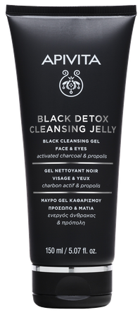 APIVITA Black Detox attīrošs līdzeklis, 150 ml