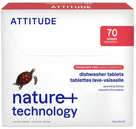 ATTITUDE Nature + Technology tabletes trauku mazgājamai mašīnai, 70 gab.