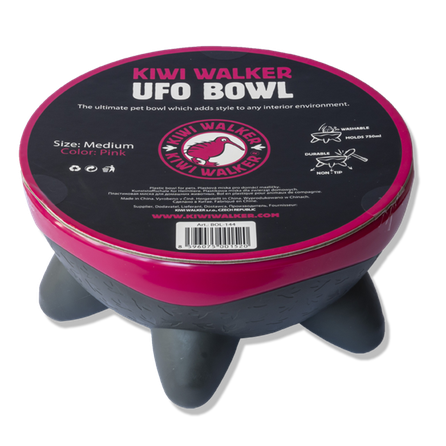KIWI WALKER UFO, Rozā, M bļoda, 1 gab.