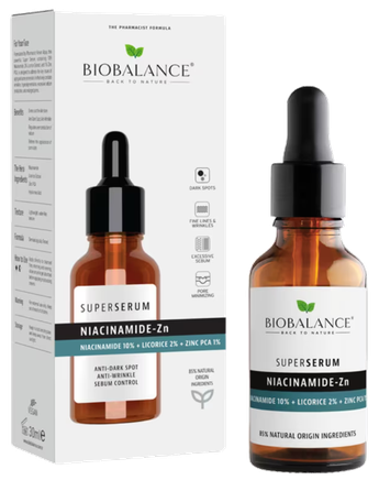 BIOBALANCE Niacinamide-Zn Super serums, 30 ml
